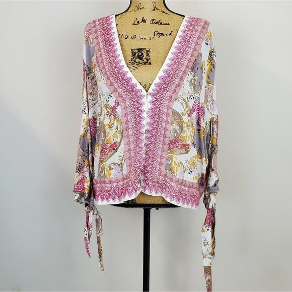Free People Catch Me If You Can Top sz M - Picture 1 of 5